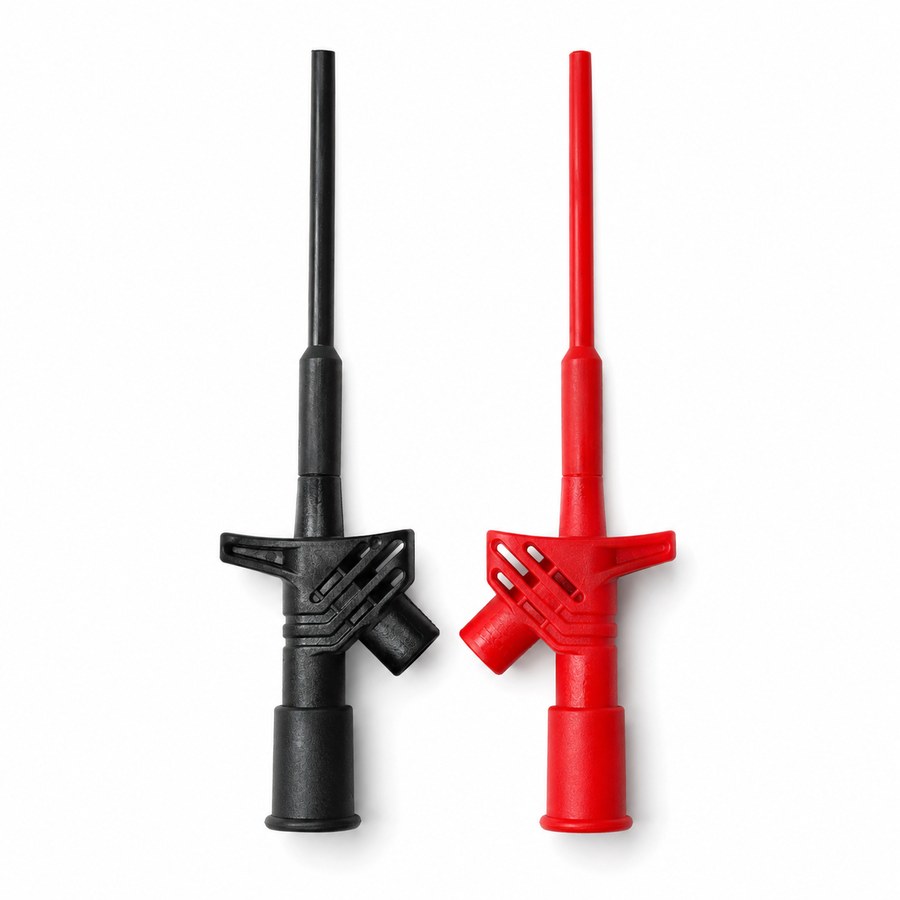 IsoSentry IS-CLP-02 Quick Test Hook Clip red and black accessory pair