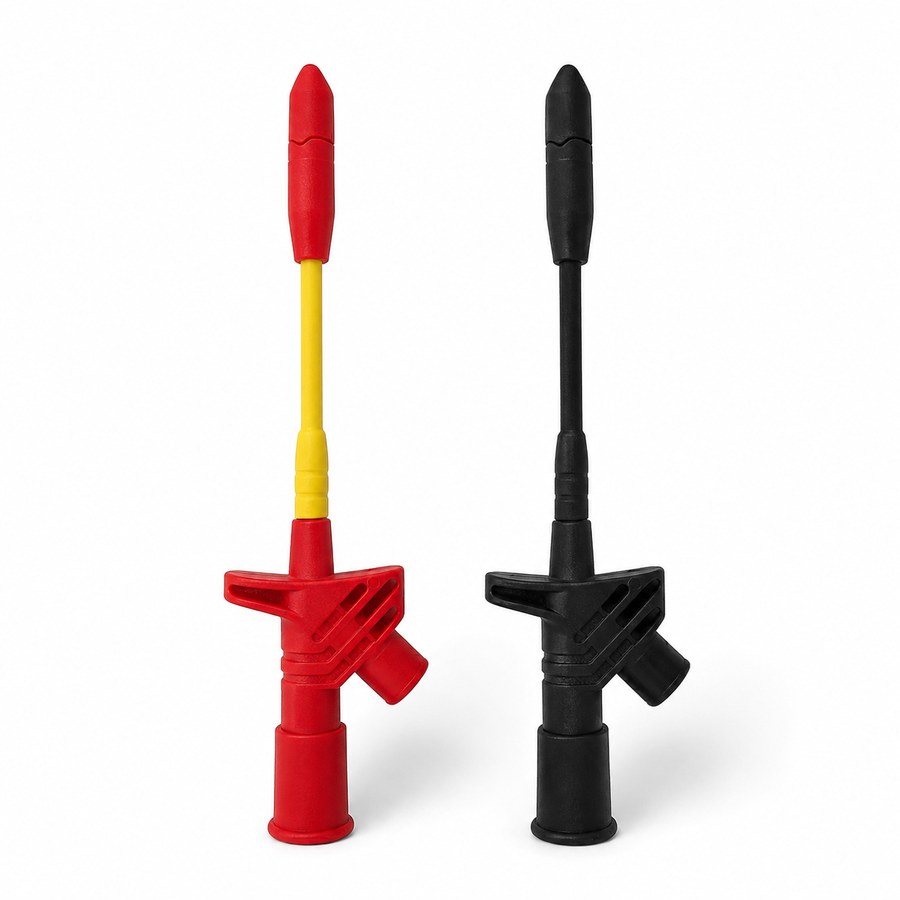 IsoSentry IS-CLP-04 Insulation-Piercing Hook Clip red yellow and black accessory pair