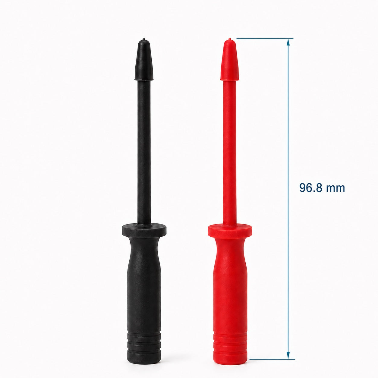 IsoSentry IS-CLP-03 Needle Test Probe Tip pair dimension reference diagram